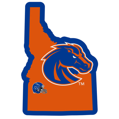 Boise Broncos Home State Vinyl Auto Decal NCAA (Idaho Shape)