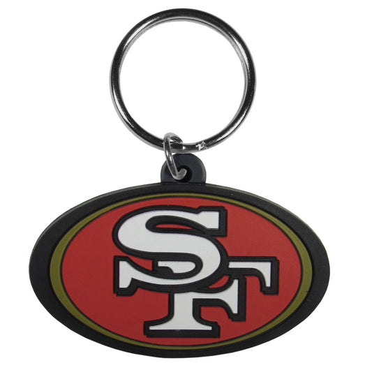 San Francisco 49ers Logo Flexi Key Chain NFL Licensed Football