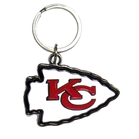 Kansas City Chiefs Enameled Logo Metal Key Chain NFL Football