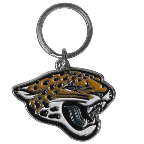 Jacksonville Jaguars Enameled Logo Metal Key Chain NFL Football