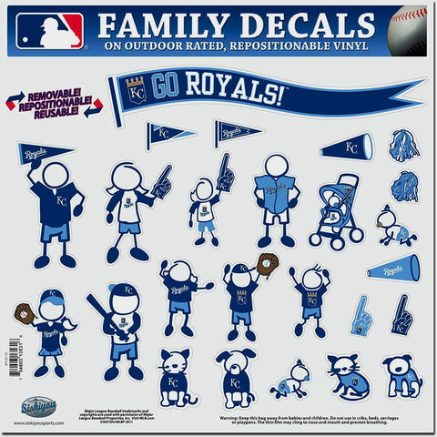 Kansas City Royals 25 Outdoor Rated Vinyl Family Decals MLB Baseball