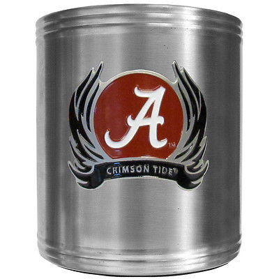 Alabama Crimson Tide Insulated Stainless Steel Can Cooler Coozie (Flames) (NCAA)