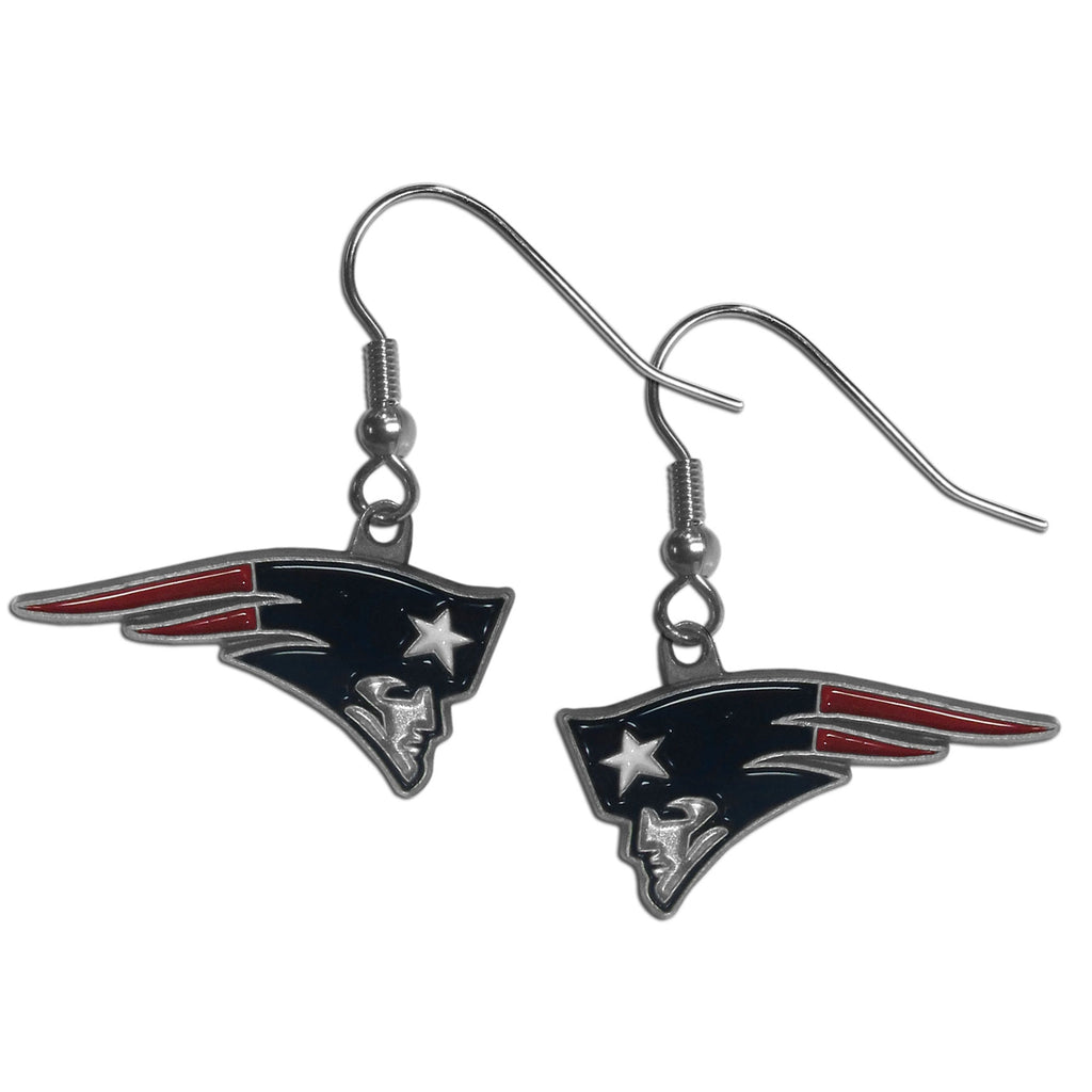 New England Patriots Dangle Earrings (Zinc) NFL Football