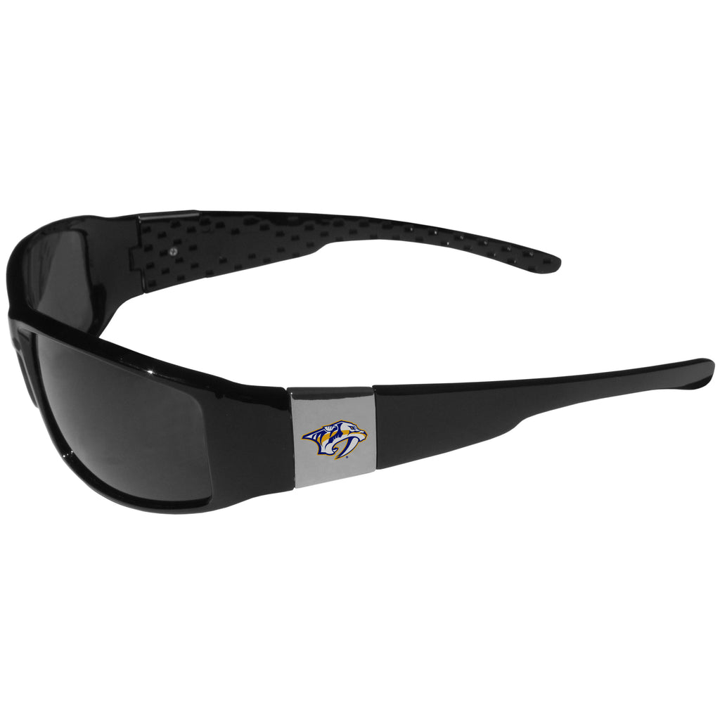 Nashville Predators Chrome Wrap Sunglasses (NHL Hockey)
