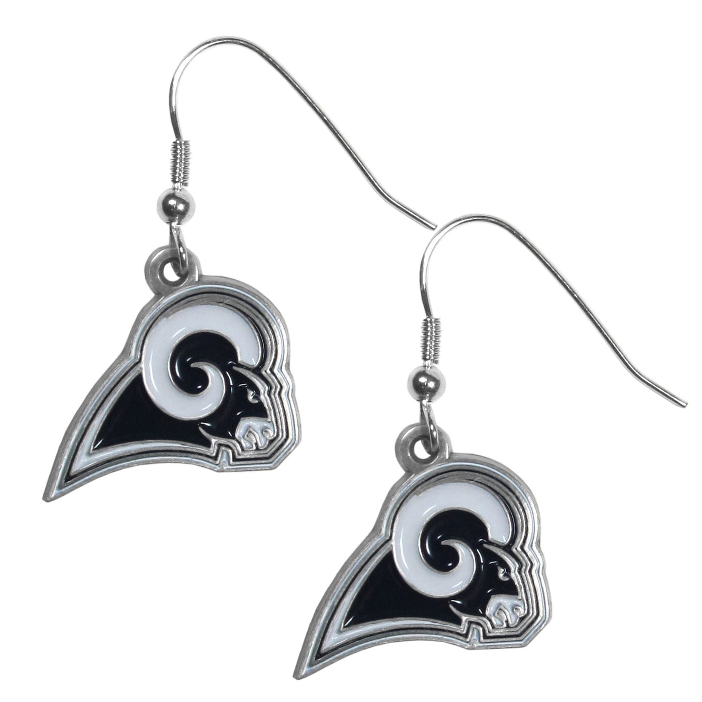 Los Angeles Rams Dangle Earrings (Zinc) NFL Football