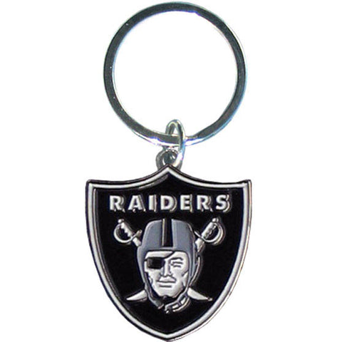 Las Vegas Raiders Enameled Logo Metal Key Chain NFL Football