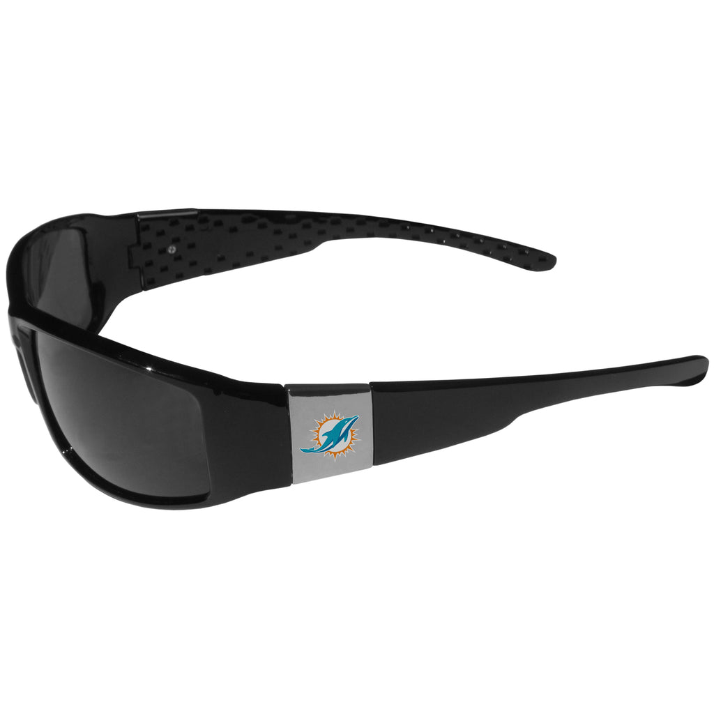 Miami Dolphins Chrome Wrap Sunglasses (NFL)
