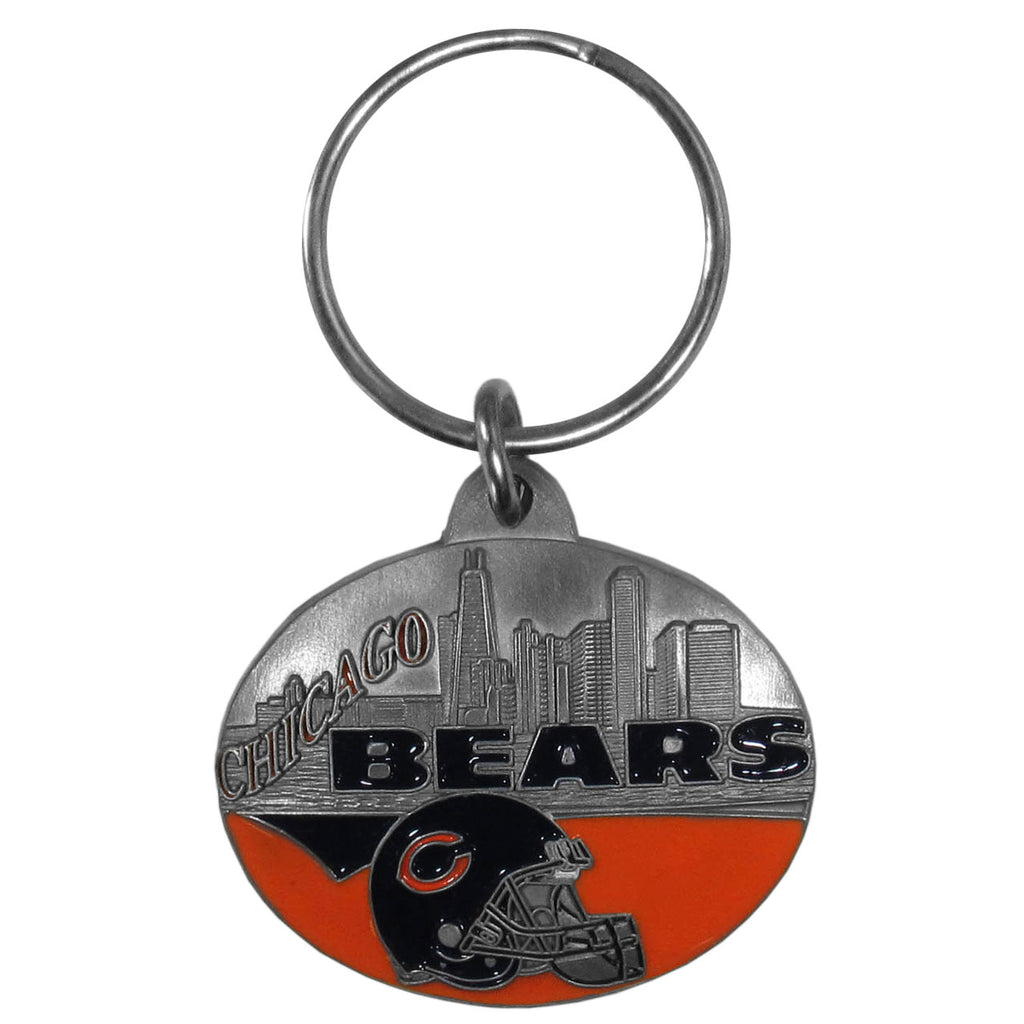 Chicago Bears 3-D Metal Key Chain NFL Licensed Football