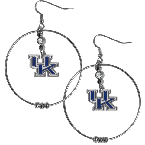 Kentucky Wildcats 2 inch Hoop Earrings NCAA Licensed Jewelry