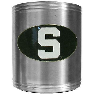 Michigan State Spartans Insulated Stainless Steel Can Cooler Coozie (NCAA)