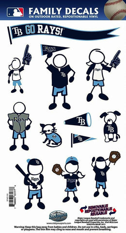 Tampa Bay Rays Outdoor Rated Vinyl Family Decals MLB