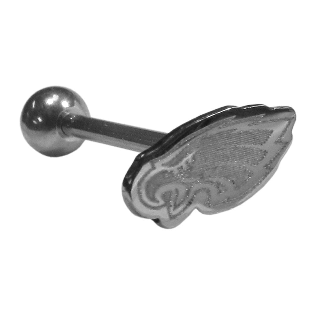 Philadelphia Eagles Barbell Tongue Ring (Logo) NFL Jewelry