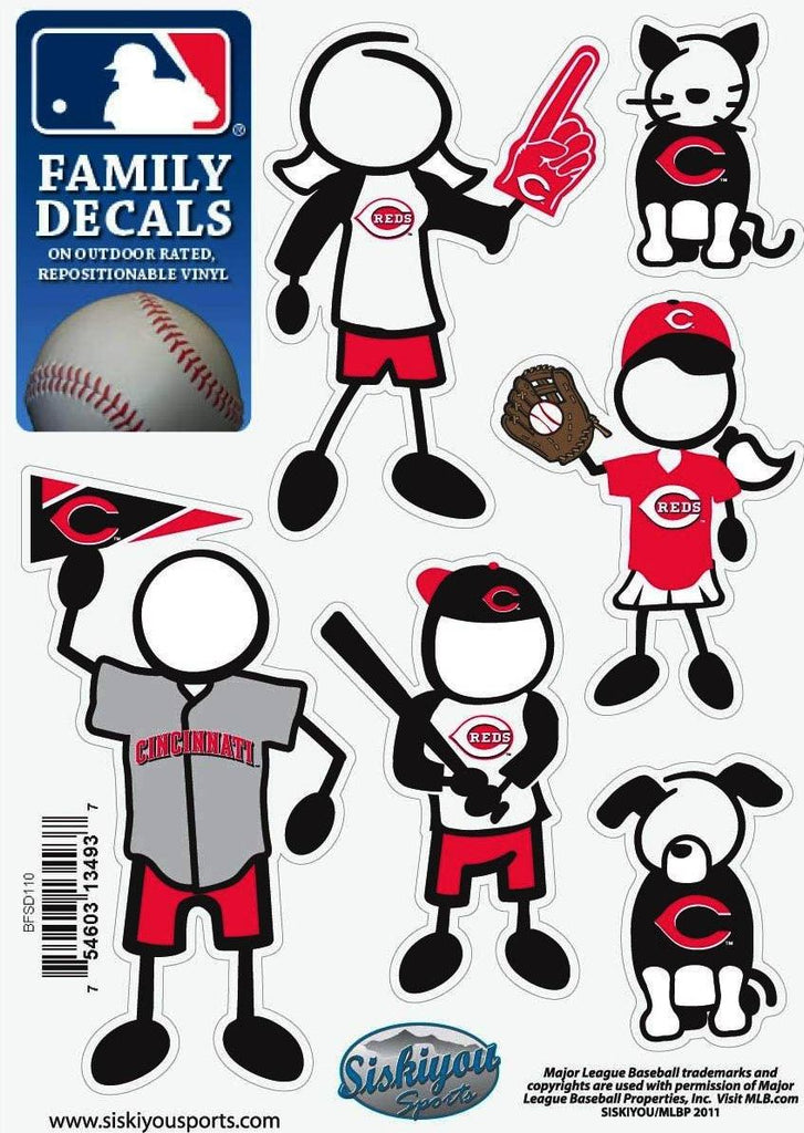 Cincinnati Reds Outdoor Rated Vinyl Family Decals MLB Baseball