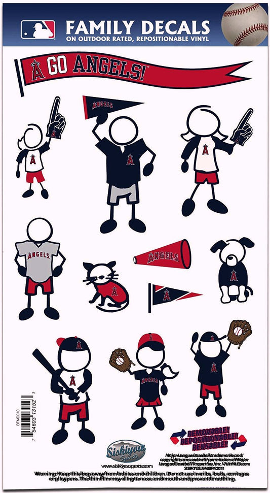 Los Angeles Anaheim Angels Outdoor Rated Vinyl Family Decals MLB