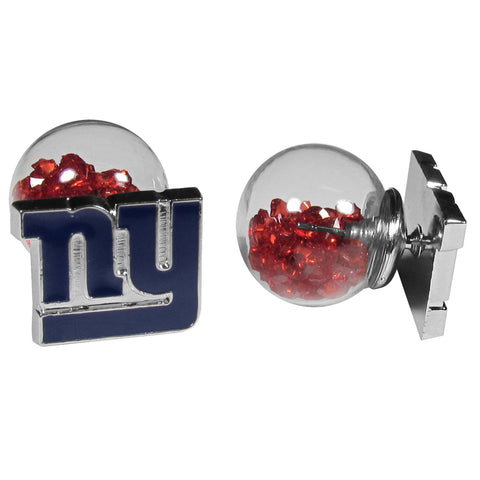 New York Giants Front/Back Earrings (NFL) Football