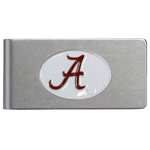 Alabama Crimson Tide Brushed Metal Money Clip with Team Logo (NCAA)