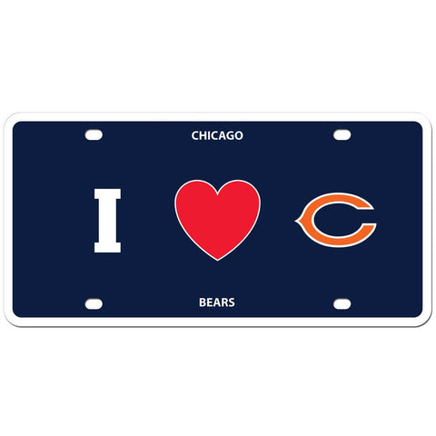 Chicago Bears Styrene License Plate (NFL Football)