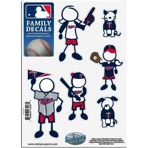Minnesota Twins Outdoor Rated Vinyl Family Decals MLB Baseball