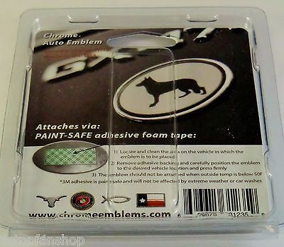 I Love My Pit Bull Chrome Auto Emblem (Oval) (Pet)