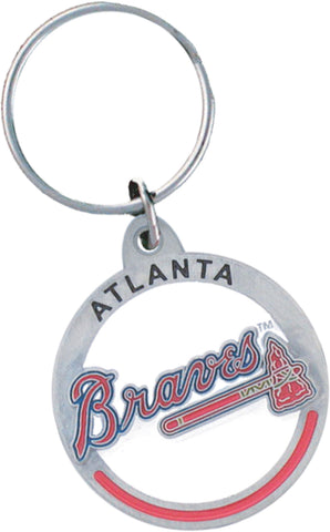Atlanta Braves 3-D Metal Key Chain MLB Licensed Baseball