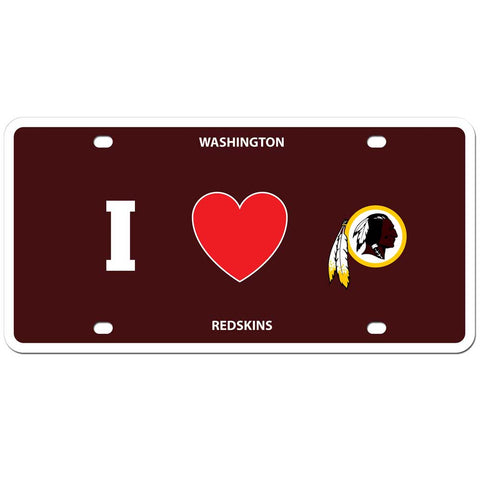 Washington Redskins Styrene License Plate (NFL)