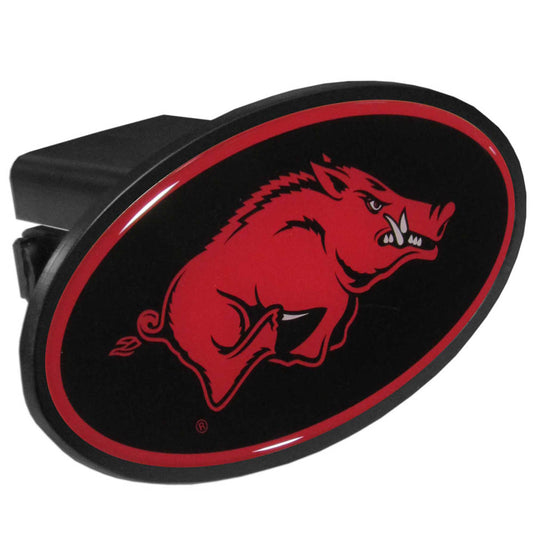 Arkansas Razorbacks Durable Plastic Oval Hitch Cover (NCAA)