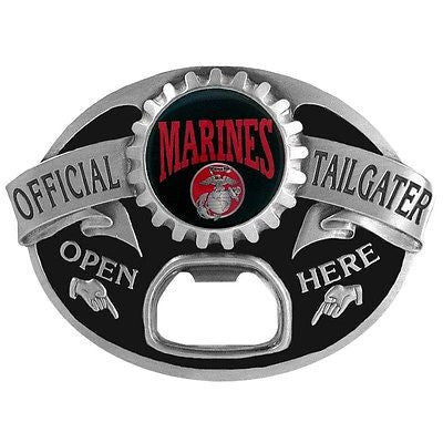 U.S. Marine Corps Tailgater Belt Buckle with Bottle Opener (Military)