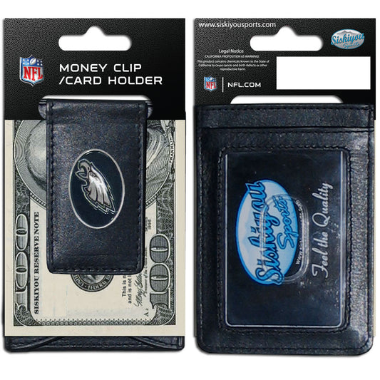 Philadelphia Eagles Fine Leather Money Clip (NFL) Card & Cash Holder