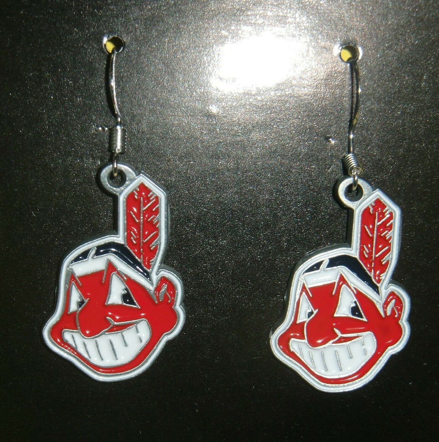 Cleveland Indians Dangle Earrings (Zinc) MLB Jewelry