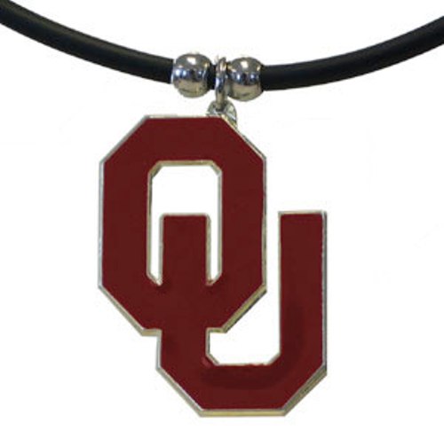 Oklahoma Sooners Rubber Cord Necklace (NCAA)