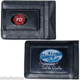 Firefighter Department Fine Leather Money Clip (Occupational) Card & Cash Holder
