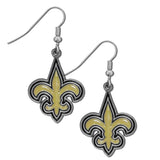 New Orleans Saints Dangle Earrings (Zinc) NFL Football