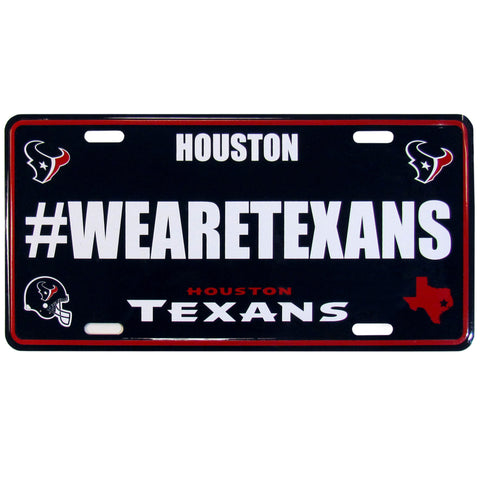 Houston Texans Aluminum License Plate #WEARETEXANS (NFL Football)