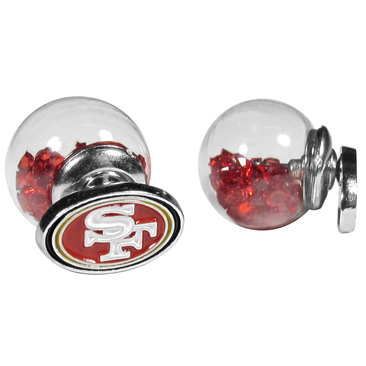 San Francisco 49ers Front/Back Stud Earrings (NFL)