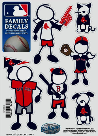 Boston Red Sox Outdoor Rated Vinyl Family Decals MLB Baseball
