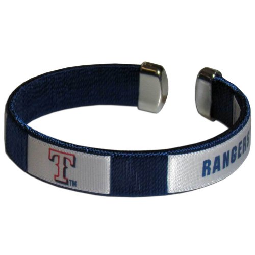 Texas Rangers Fan Band Bracelet MLB Licensed Baseball Jewelry