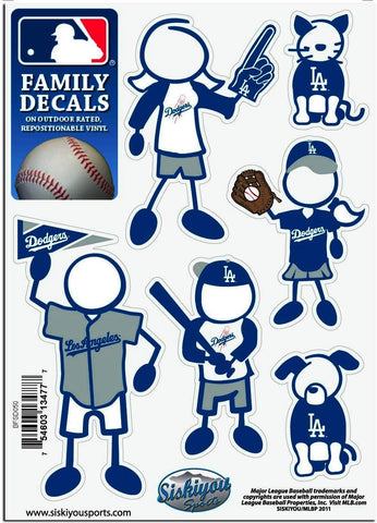 Los Angeles Dodgers Outdoor Rated Vinyl Family Decals MLB Baseball
