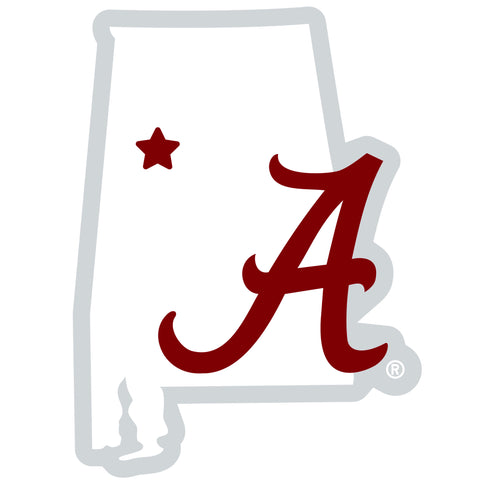Alabama Crimson Tide Home State Magnet (NCAA) Alabama Shape