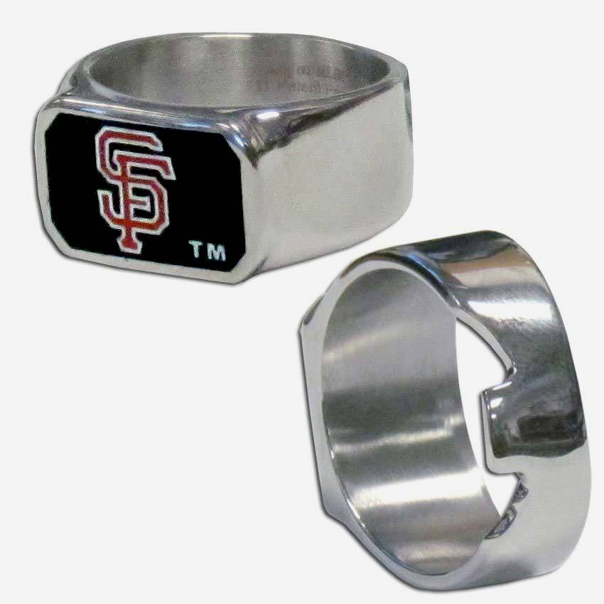 San Francisco Giants Steel Ring Bottle Opener Size 13 - MLB Baseball