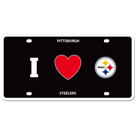 Pittsburgh Steelers Styrene License Plate (NFL Football)