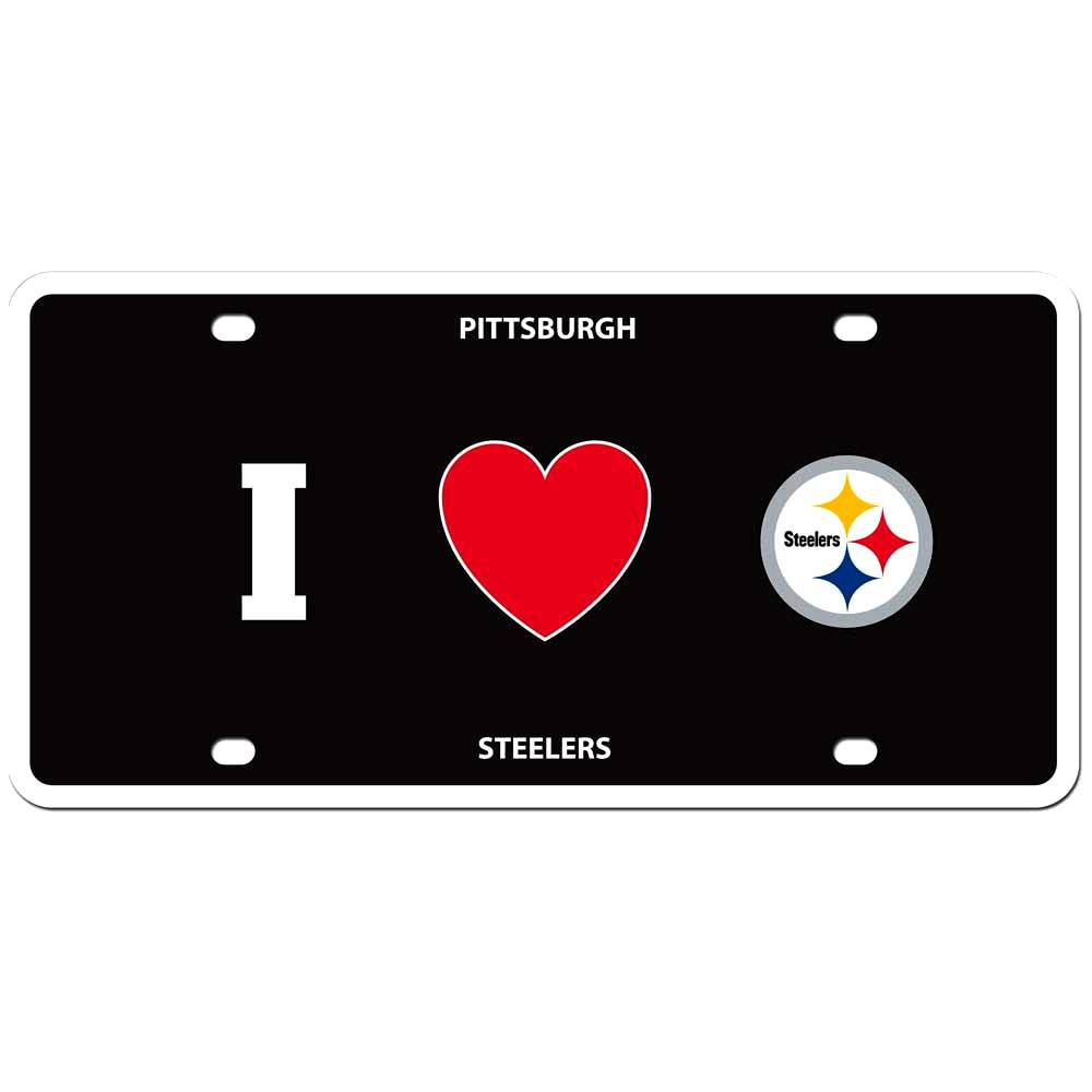 Pittsburgh Steelers Styrene License Plate (NFL Football)