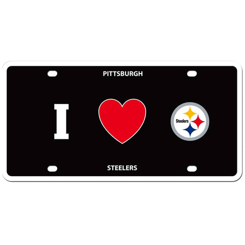 Pittsburgh Steelers Styrene License Plate (NFL Football)