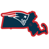 New England Patriots Home State Magnet (NFL) Massachusetts Shape
