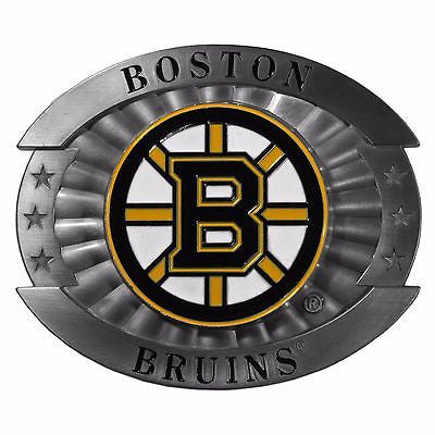 Boston Bruins Over-sized 4" Pewter Metal Belt Buckle (NHL)