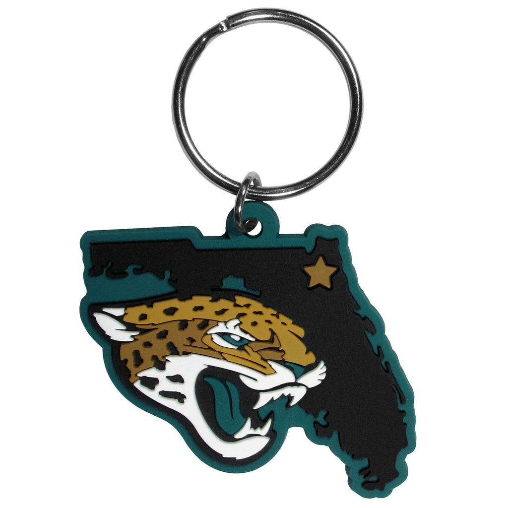 Jacksonville Jaguars Home State Flexi Key Chain NFL