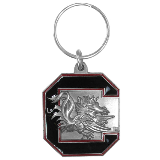 South Carolina Gamecocks 3-D Logo Metal Key Chain NCAA Licensed