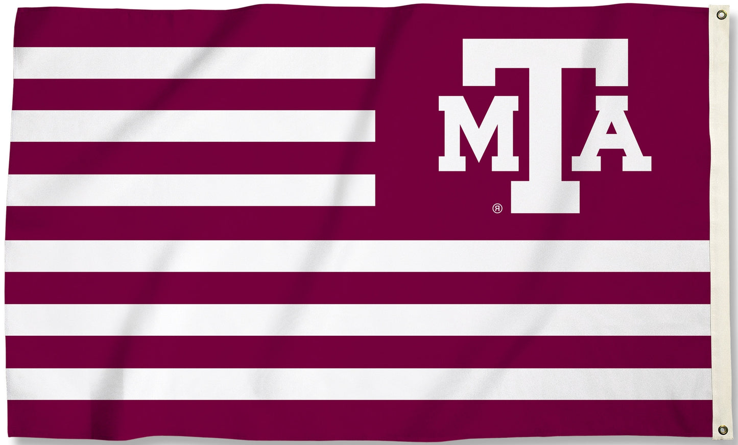 Texas A&M Aggies 3' x 5' Flag (Stripes With "ATM" Logo) NCAA