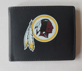 Washington Redskins Leather Bi-fold Wallet, Large NFL Football Logo