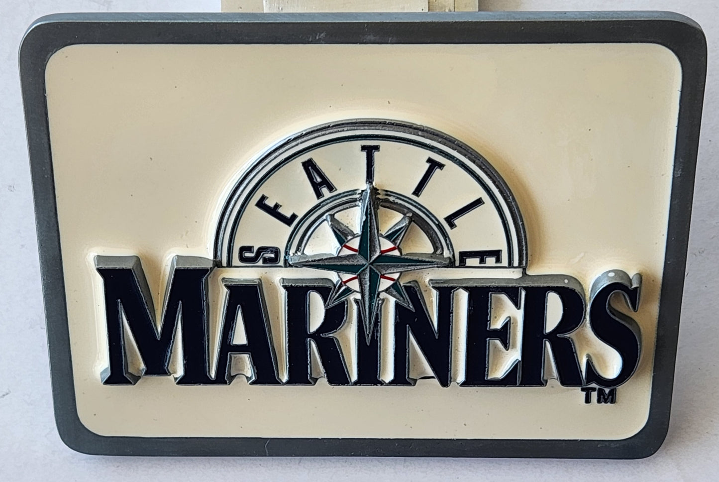 Seattle Mariners 3-D Metal Logo Rectangle Hitch Cover MLB Baseball