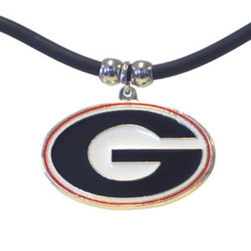 Georgia Bulldogs Rubber Cord Necklace (NCAA)